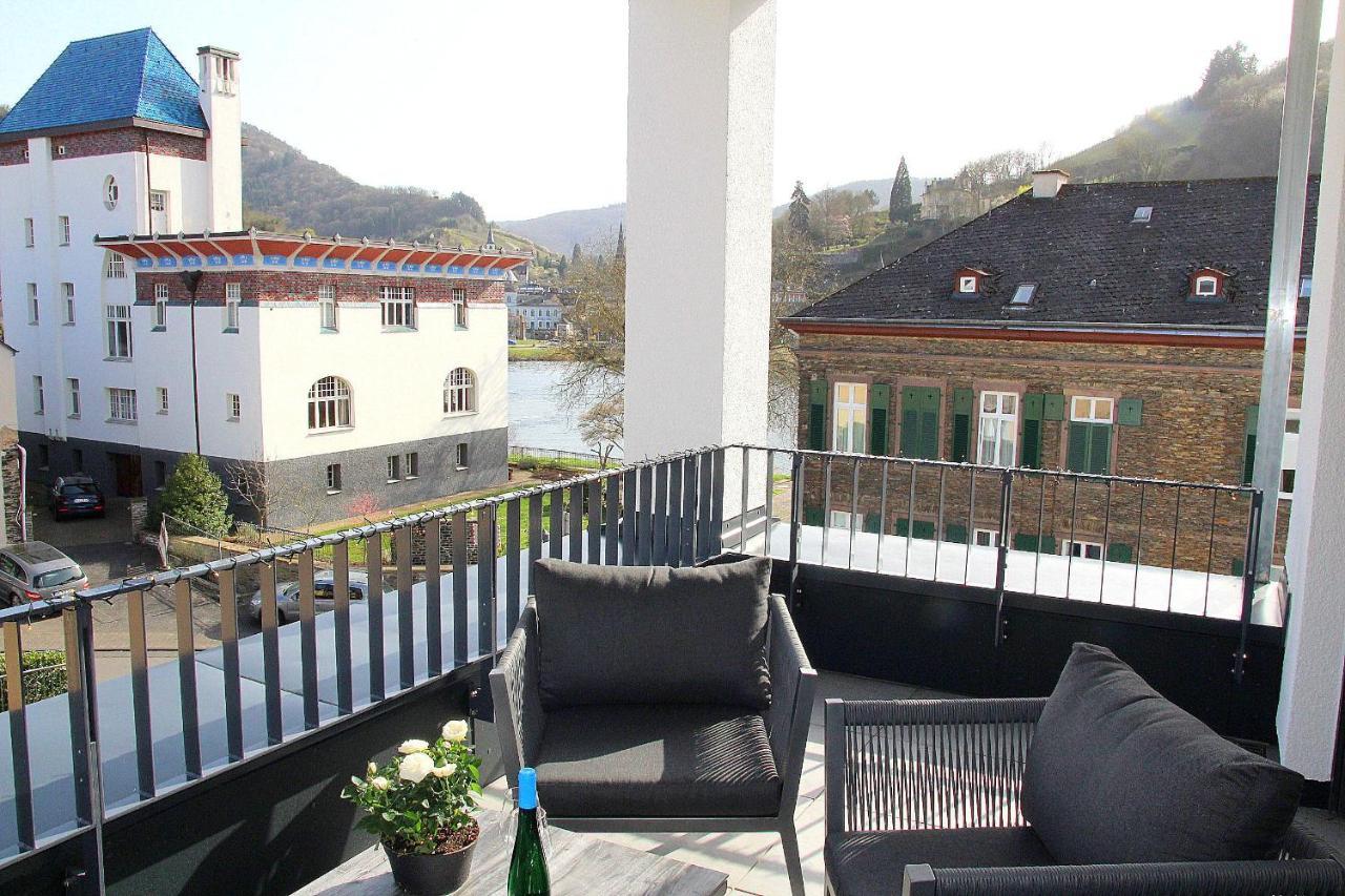 Mosel-Loggia - Luxusapartment -Terrass - Klimaanlage Трабен-Трарбах Екстер'єр фото
